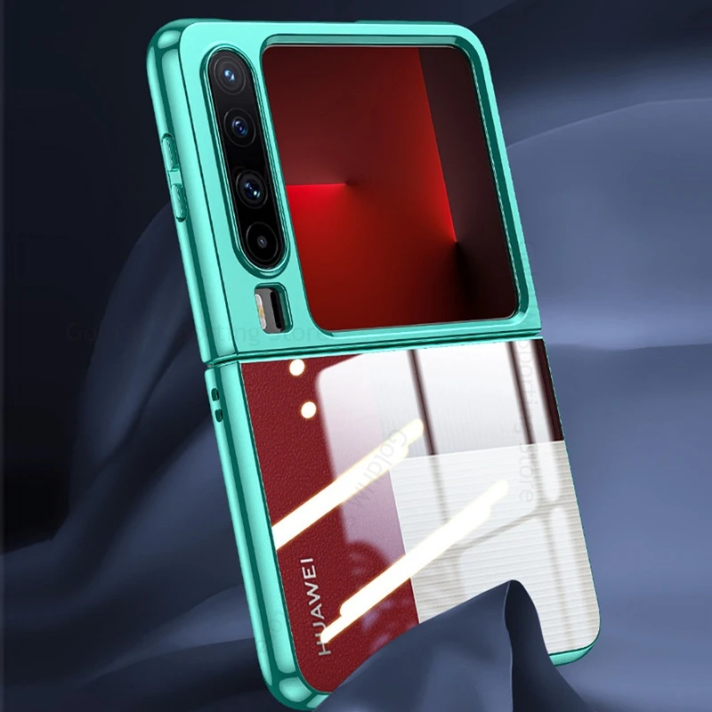 

Plating HD Transparent Phone Case For Huawei Pura X VDE-AL00 Ultra Slim Flip Shockproof Cover For HUAWEI Pura X 5G PuraX Fundas