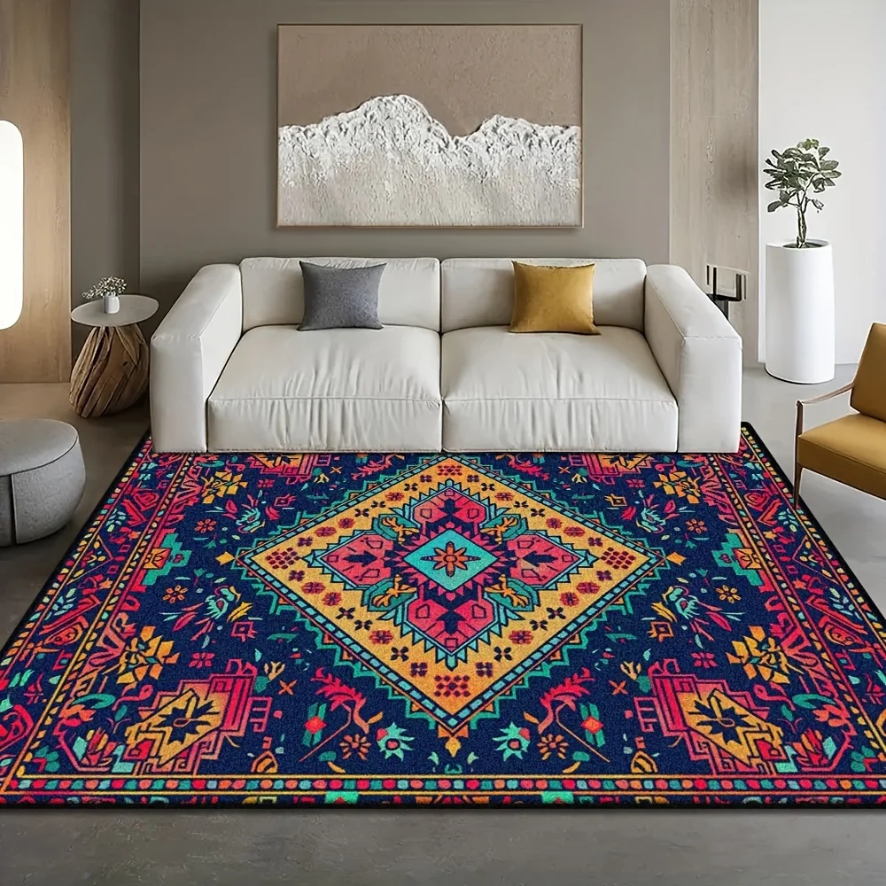 Imitation Cashmere+Washed Back Imitation Cashmere with Weight of 1200g per Square Meter + Thickness 8.6mm 1pc, Vintage Bohemian