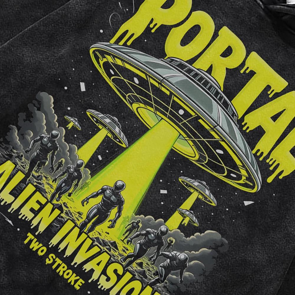 مضحك أنيمي الفضاء الغريبة طباعة الرجال هوديس النساء الشرير Y2k مقنعين الرجعية القطن البلوز فضفاض الهيب هوب الشارع الشهير الشتاء #4