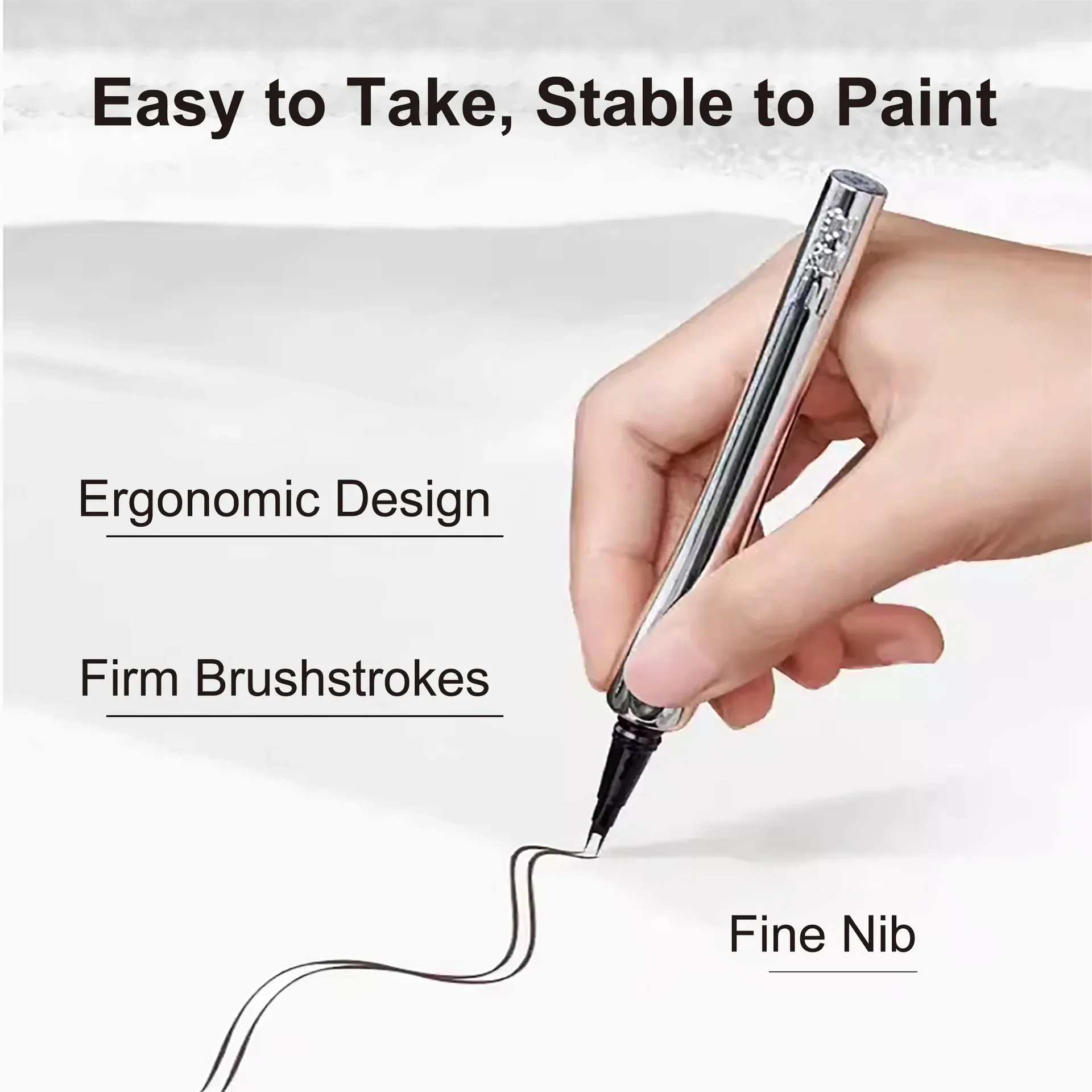 RUW Ultra-fine Waterproof Double-ended Eyebrow Pencil Smudge-proof Long-lasting Sweat-resistant Non-fading Natural Rooted CO:01