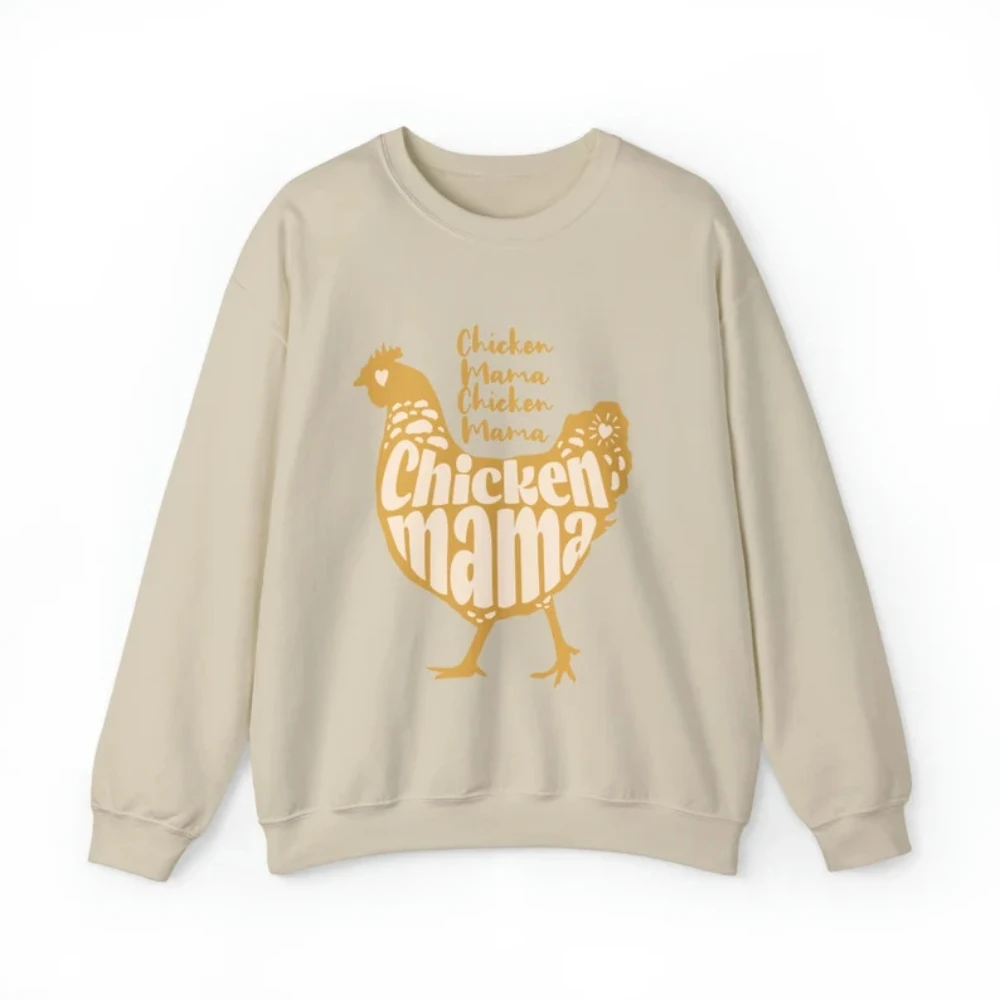 Mothers Day Chicken Sweatshirt Love Chickens Animal Easter Retro Shirt Farmer Funny Thanksgiving Trendy Crewneck Coquette Top