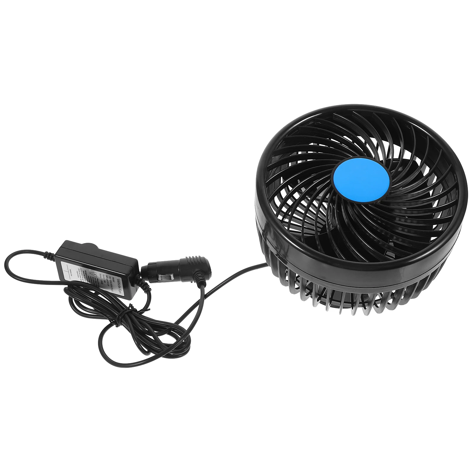 

6 Inches Sucker Fan Creative Car Interior Fan Small Summer Fan Convenient Automobile Fan for Men Women (Black, 12V)