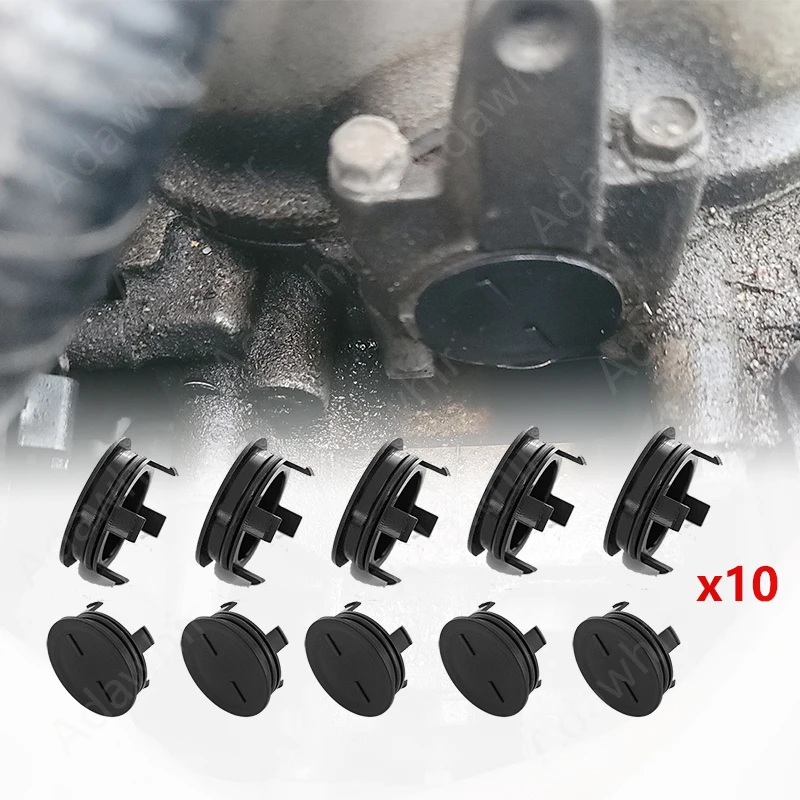 10PCS Cam plug 12513-P72-003 12513 P72 003 For Honda Acura Integra Civic CR-V CR-Z Cylinder Head Rear Camshaft Plug With Seal