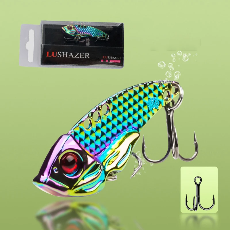 Spinning Bait Spinner Spoon Metal VIB Sinking Blade 3g 5g 7g 10g 15g 20g Fishing Lure Bait Long Casting Vibration Lure Jig Bait