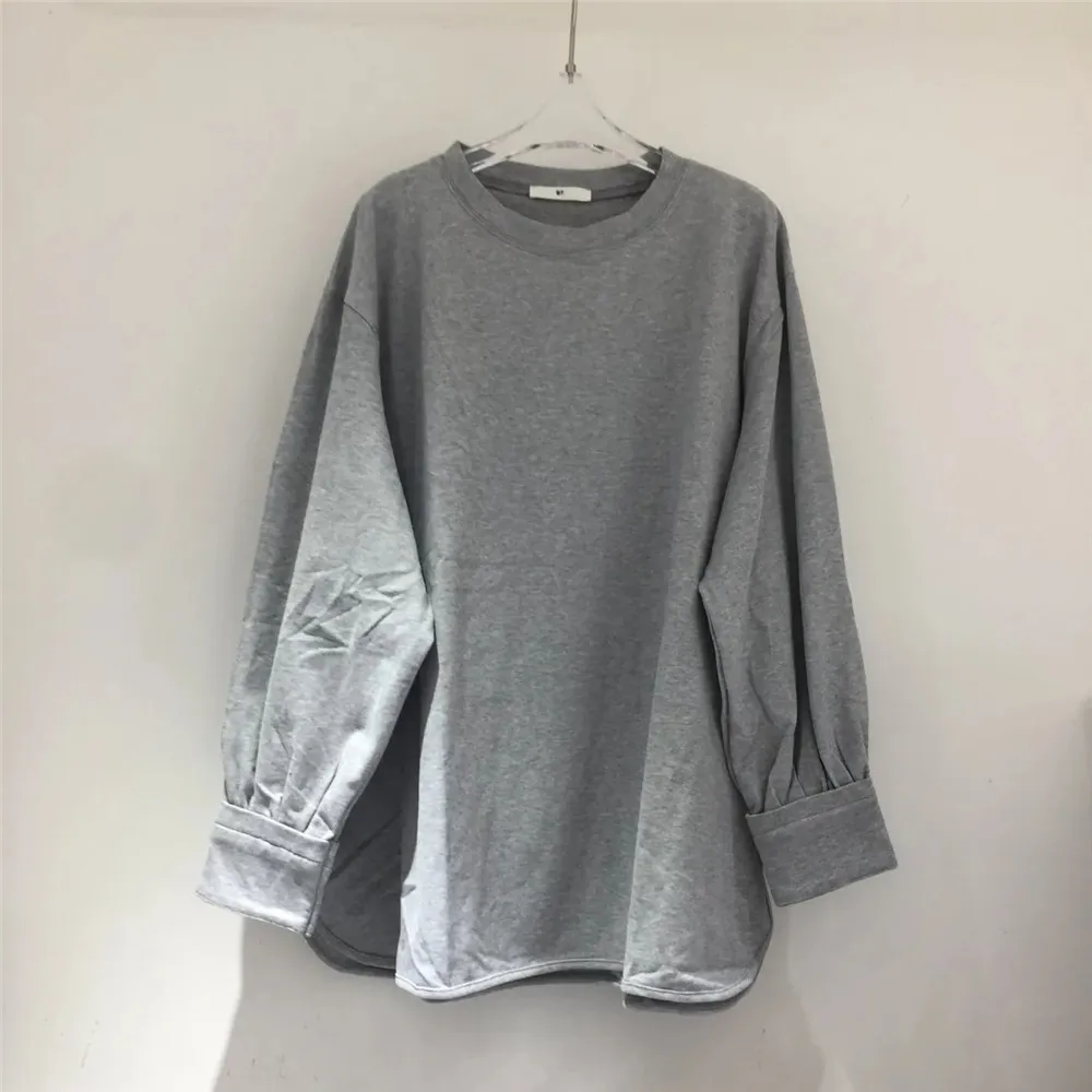 

Loose 2022 Autumn Winter Women'S Bottoming Oversized Solid Multi Colors Casual Fashionable Wild Lady T-Shirt Long Sleeve Tops