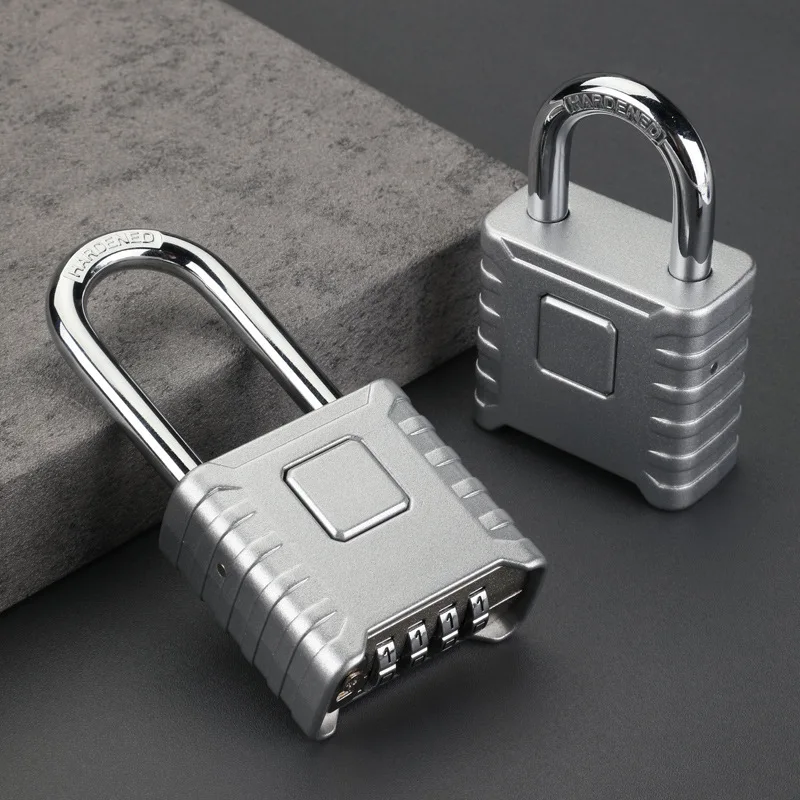 

Lengthened Lock Beam Zinc Alloy Combination Lock Rain-proof Outdoor Warehouse Courtyard Door 4Digit Combination Password Padlock