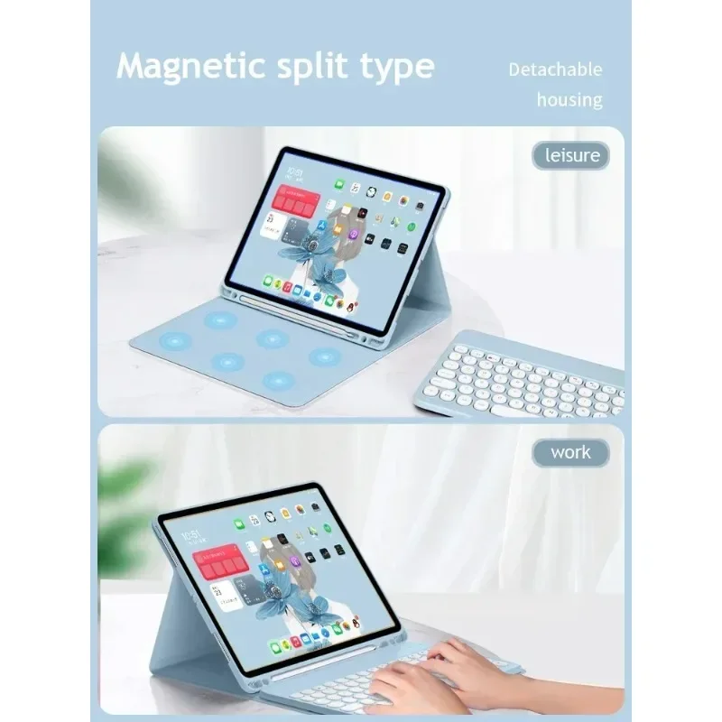 Xiaomi Redmi Pad 2 11インチ 2025 Bluetoothキーボードケース、Mi