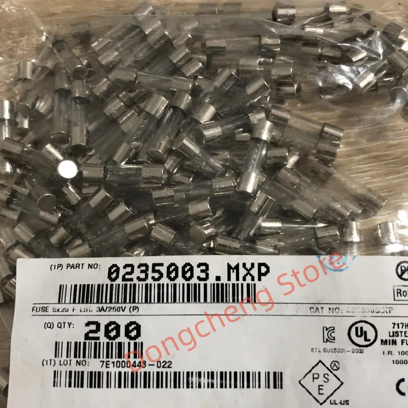 10pcs/lot 5x20mm 3A Rated 250V Glass Fuse 0235003.MXP Fast Acting F3AL250V Fast shipping