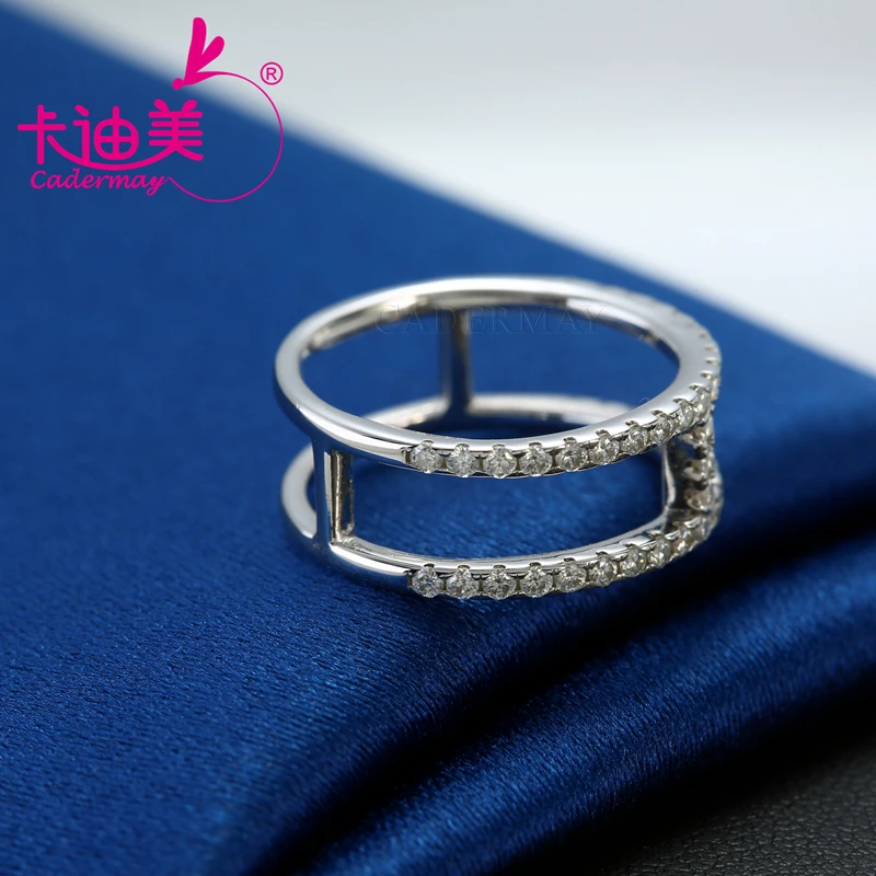 

CADERMAY High Quality Silver 925 1.5MM Original Personalized Moissanite Ring Charms Wedding Party Gifts For Ladies Women