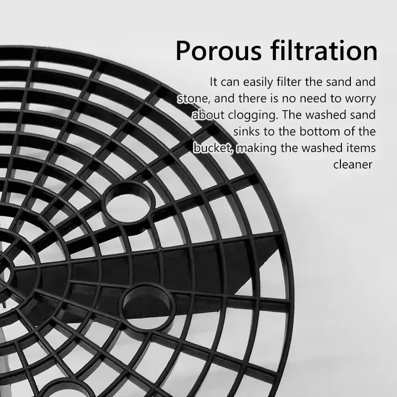 أداة تنظيف شبكة حماية لغسالة السيارات، فلتر حصى عزل الرمل عالي الجودة مضاد للخدش، دلو غسيل بلاستيكي للسيارات #4