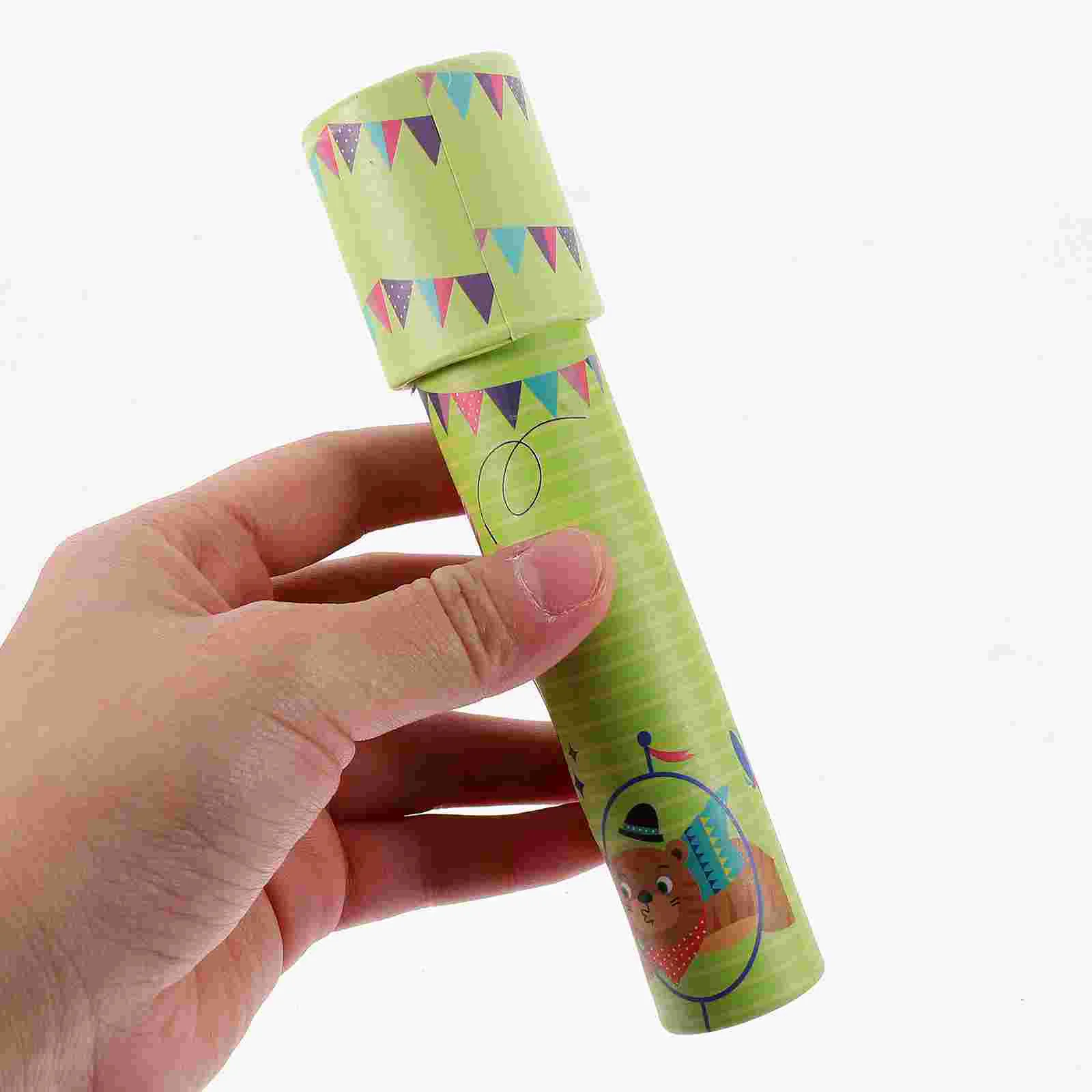 8 Pcs Kaleidoscope Cartoon Plaything Prizes for Kids Tool Paper Creative Portable Kaleidoscopes Child Toys