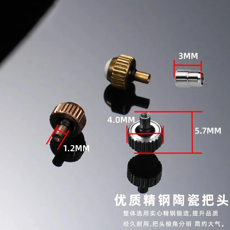 Золотые часы, корона для часов Armani Starry Sky, регулировка времени, из нержавеющей стали, головка для часов, аксессуары/08/091925/126