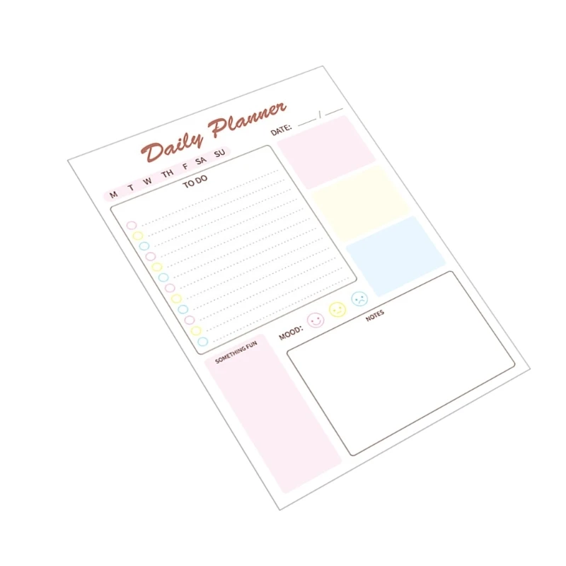 Daily Planner Notepad Undated Planner Sheet Schedule Pad Desk Planner to Do List Daily Plan Notepad Tear off Planner Pad