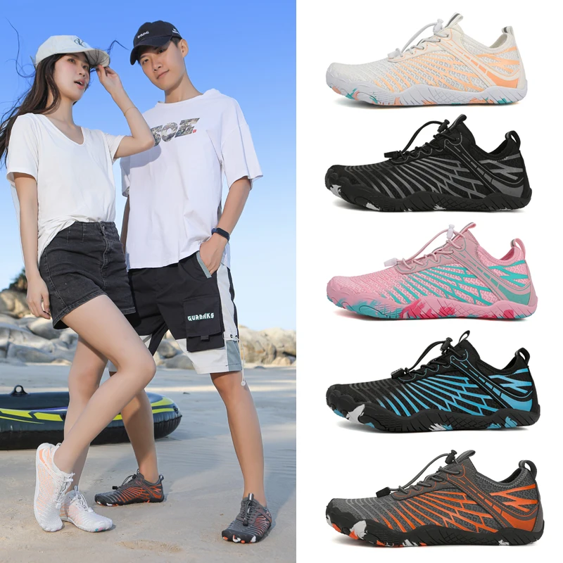 Summer beach swimming shoes unisex outdoor casual sports shoes mesh surface breathable aqua shoes quick dry water shoes