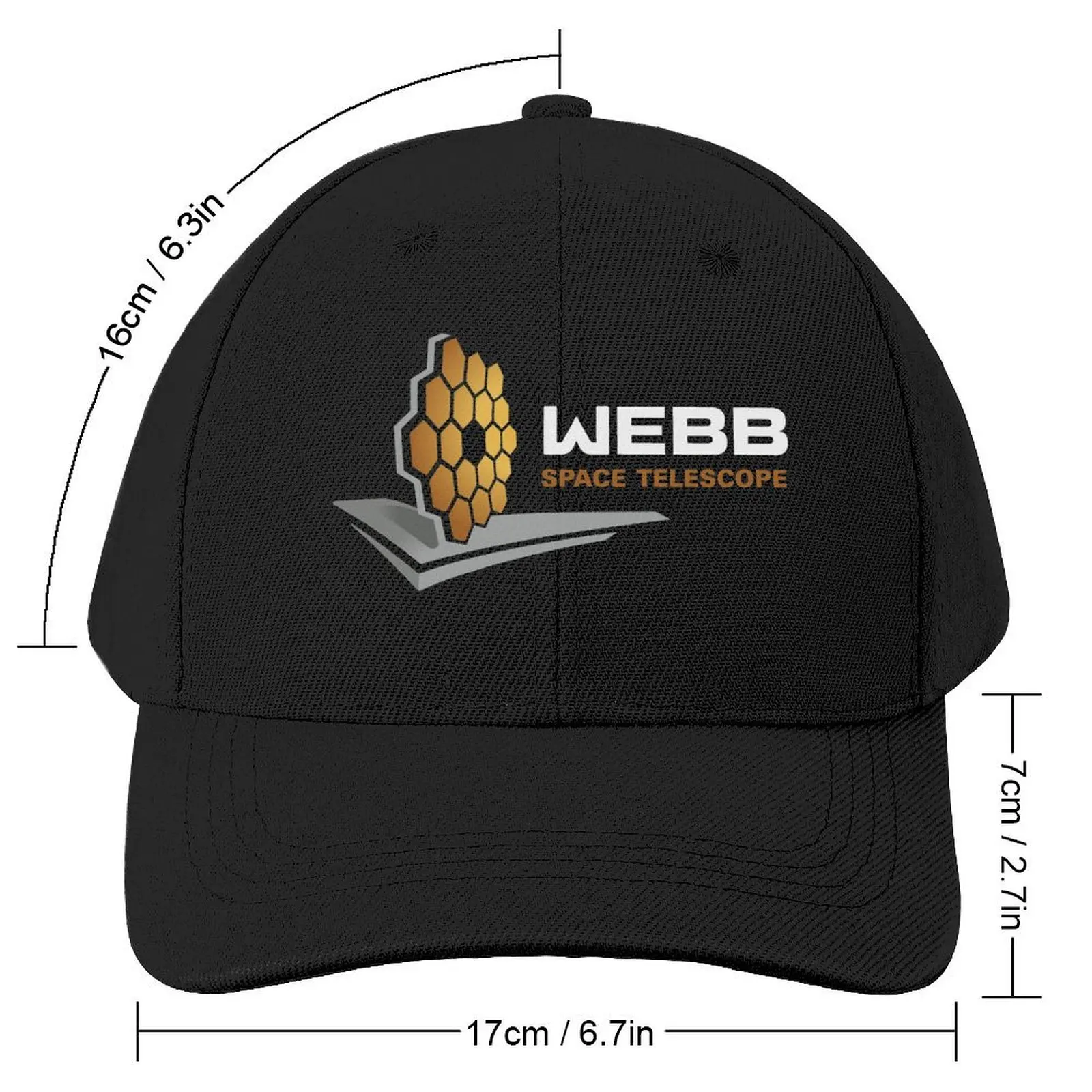 James Webb Space Telescope Logo Baseball Cap Luxury Man Hat Sun Hat For Children Fashion Beach Women's Beach Men's