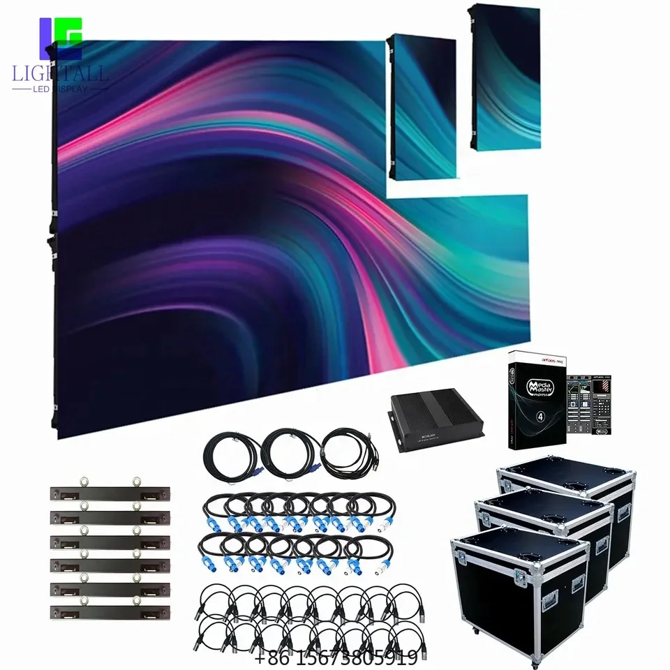 

Turnkey Solution Pantalla Indoor Outdoor Led Display P2 P1.8 Rental Led Video Wall Stage Event Background Led Panel