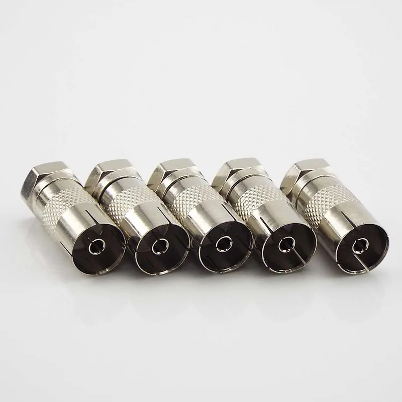 F Type Male Plug Connector Socket to RF Coax Adapter F Male to RF Converter For TV Aerial Female RF Coaxial F-Type Adapters J17