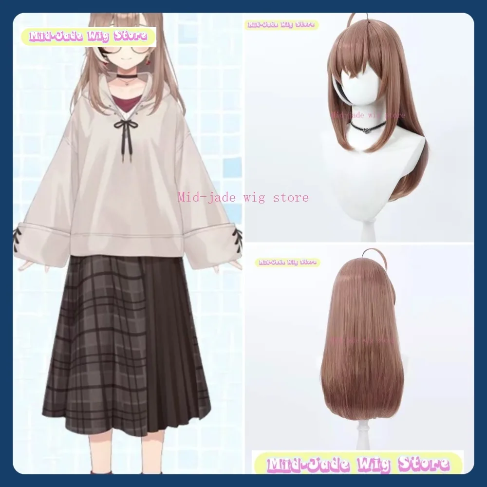 

Mid-jade Wig Store Hololive EN Nanashi Mumei VTuber Cosplay Wig Anime Game Role Playing Synthetic Hair Halloween Party