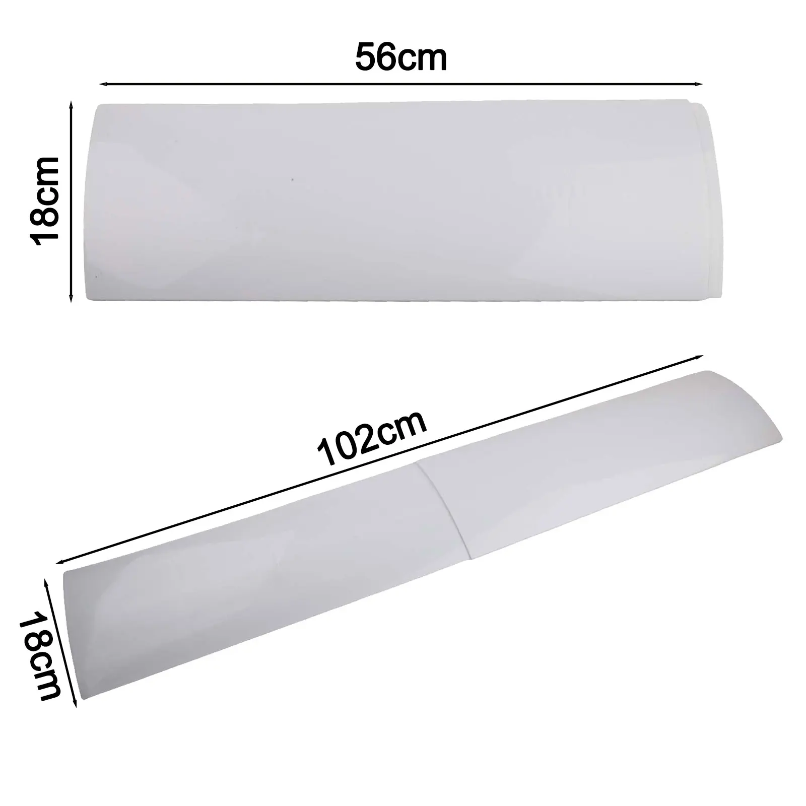 Anti-wind Baffle Exhaust Baffle PP+PVC Adjustable Air Conditioning Air Deflector Anti Direct Blow Windshield Practical