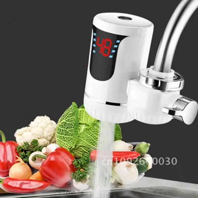 Kitchen Appliance Instant Tankless Electric Water Faucet Flowing Mixer Heated Faucet Heating Heat Digital Instantaneous Display