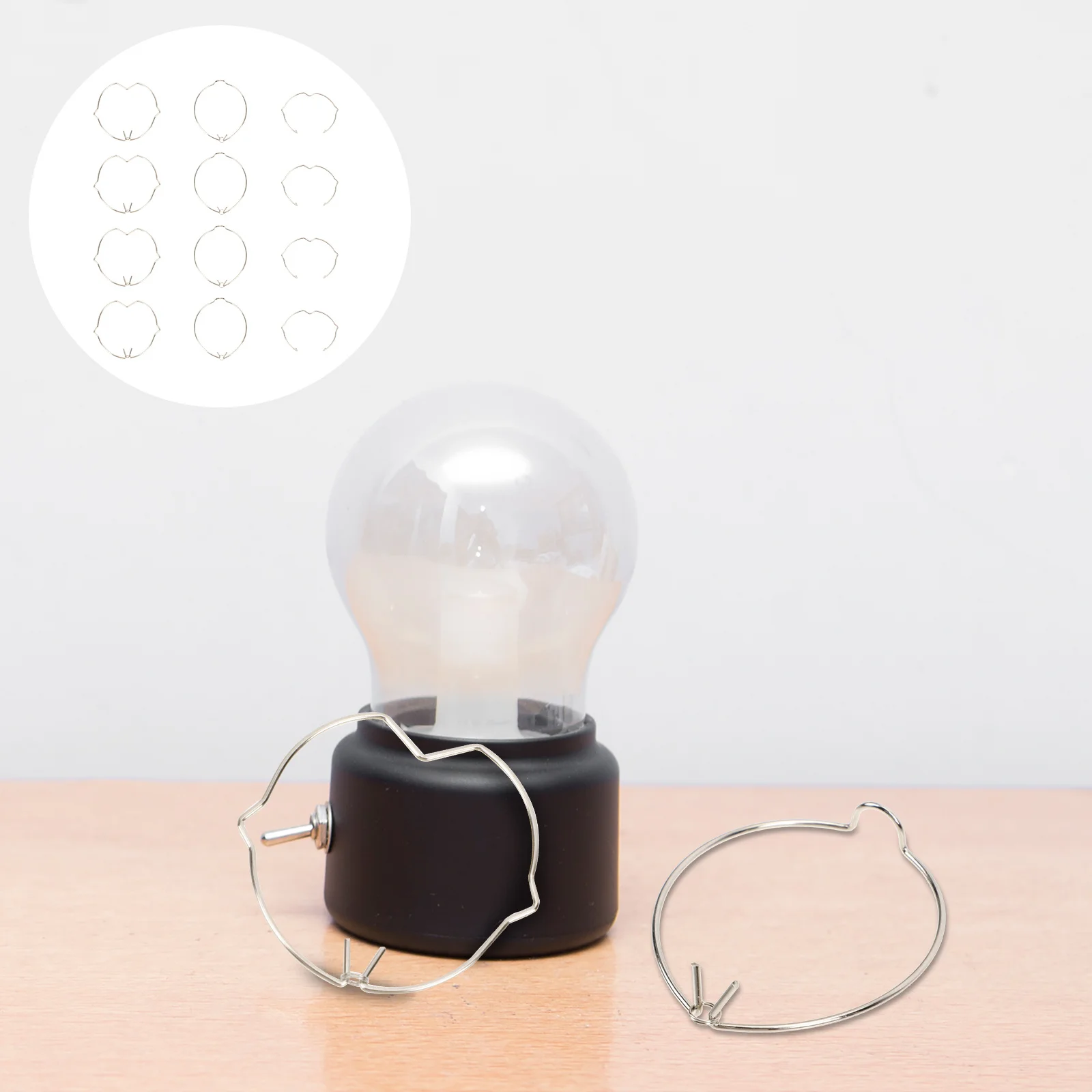 

30Pcs Lamp Spring Clip Replacement Strong Capacity Retaining Rings Halogen Light Accessories Light Spring Clip