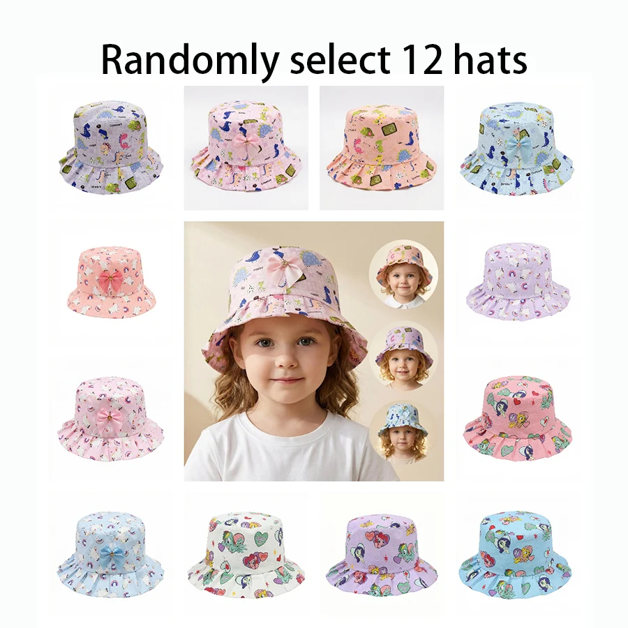 New baby style sun protection, windproof and waterproof fishing hat with printed design, refreshing and cool