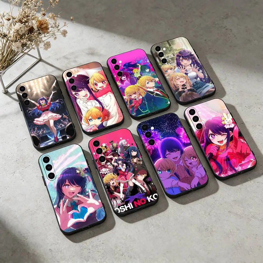 

O-Oshi Anime no ko Phone Case For Samsung Galaxy A91,80,73,72 ,71,53,52,32 ,31,22,21s,20,Soft Black Case