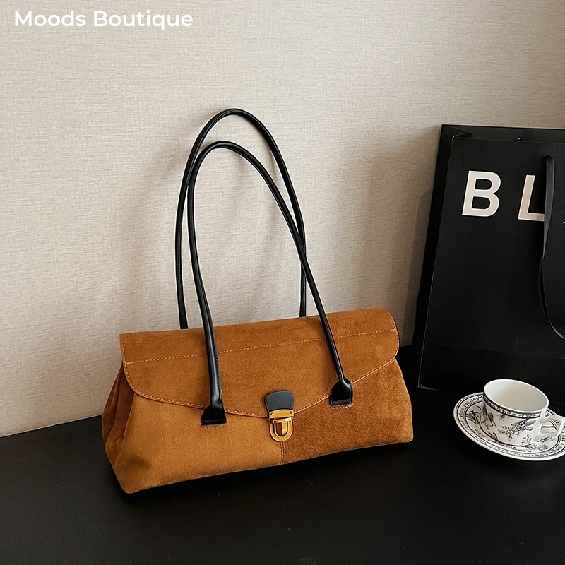 bolsos de lujo mujer marcas famosas bandoleras Bolsos de hombro con diseño de solapa de calidad para mujer, los últimos bolsos de diseñador de lujo, bolsos de ante PU de gran capacidad para ir al trabajo, 2025