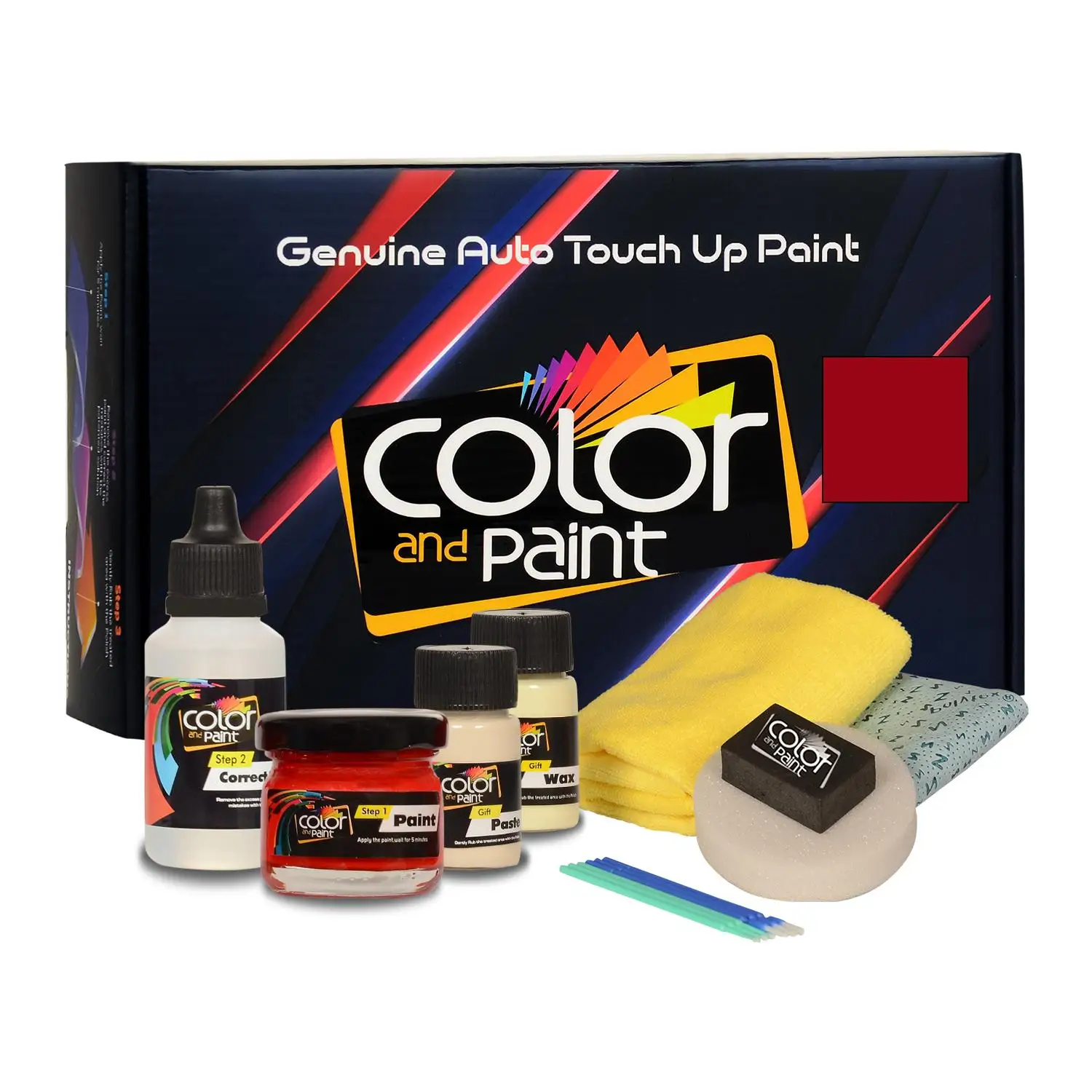 

Color and Paint compatible with Honda Automotive Touch Up Paint - EXTREME CRIMSON PEARL - R568P - Basic Care