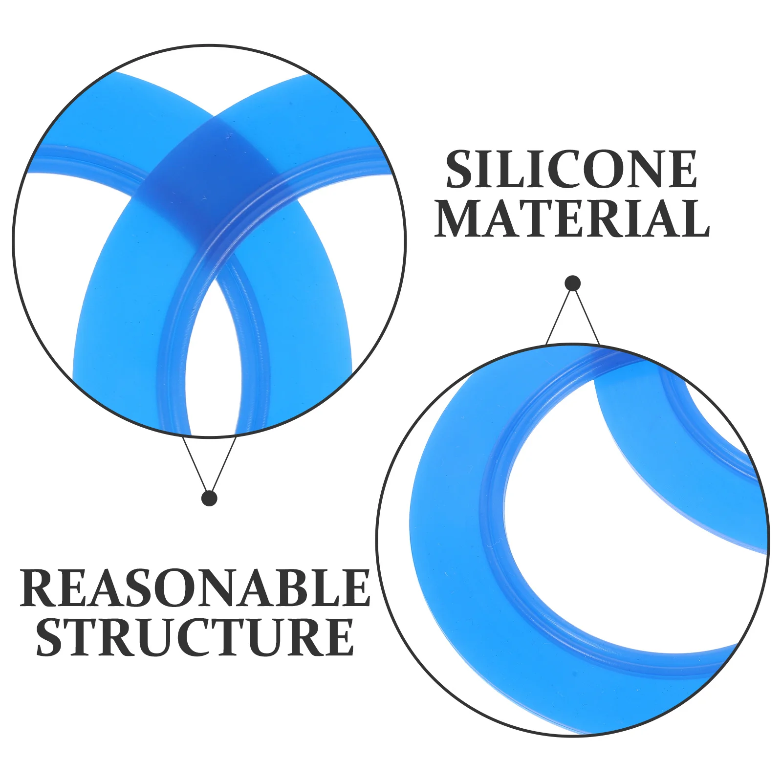 

2Pcs Seal Ring for Toilet Tank Replacement Kit Leakproof Silicone Gasket for Bathroom Plumbing Fix