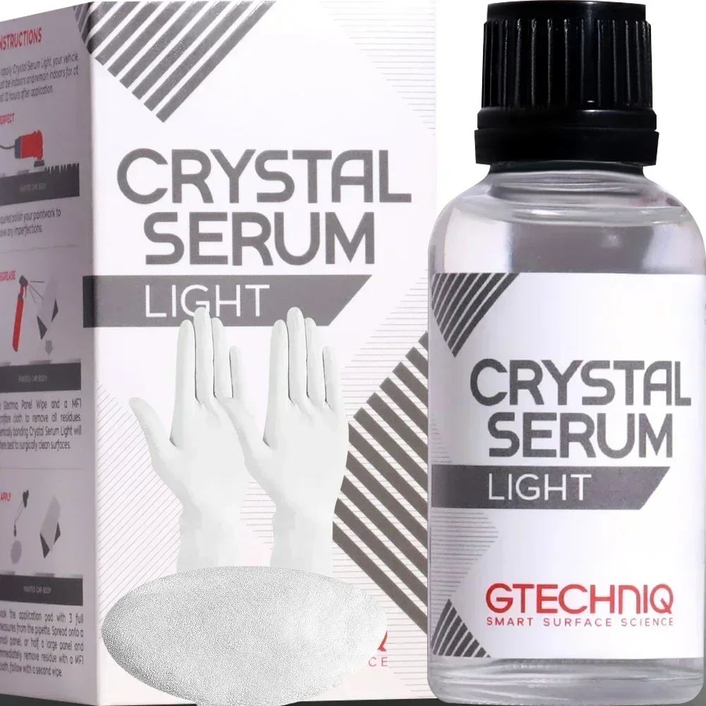 

Gtechniq Crystal Serum Легкое керамическое покрытие для автомобилей Защитите автомобильную живопись Высокий блеск Легко наносится 50 мл 5 лет Прочность
