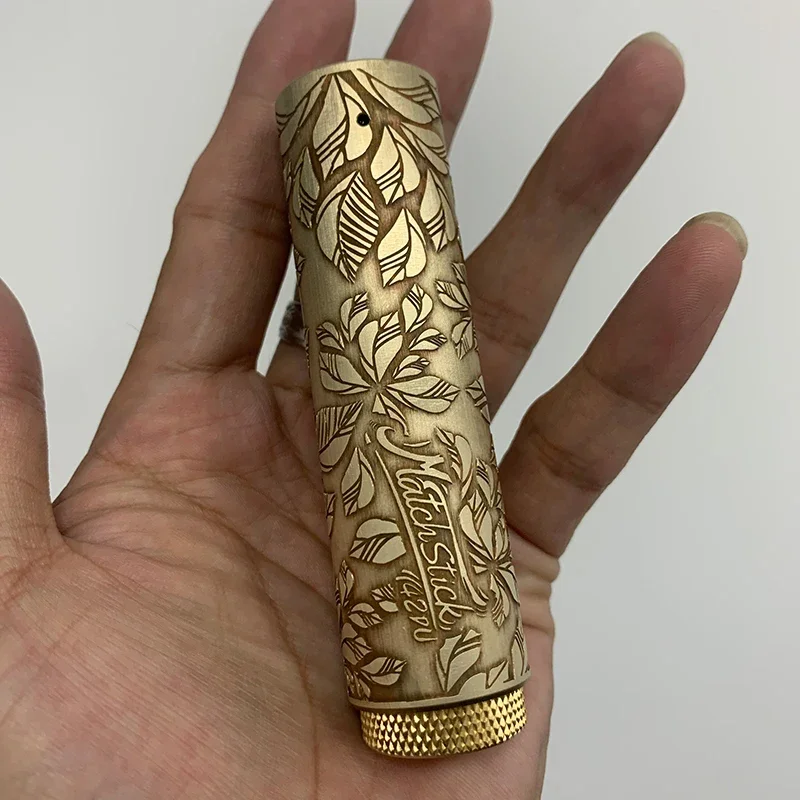 Caneta vape rogue mod e cigarro mecânico mech mods esculpido material de latão 24.5mm de diâmetro caber única bateria 18650 vapor vaper