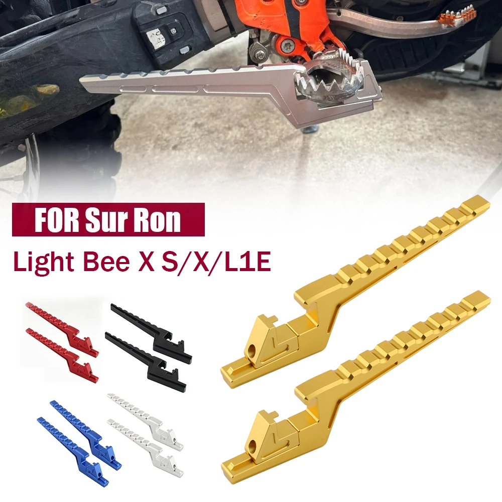 

For Sur-Ron Sur Ron Surron Light Bee X/S X/L1E Passenger Foot Peg Extensions Extended Footpegs Bike Dirt Bike Off-Road