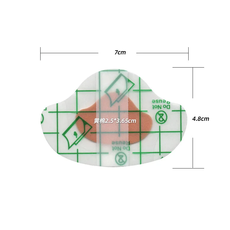 20 قطعة/المجموعة بو فيلم الأذن حماية التصحيح درع الحرس مقاوم للماء الأذن الشريط الأذن حماة للسباحة الاطفال الكبار ضمادة