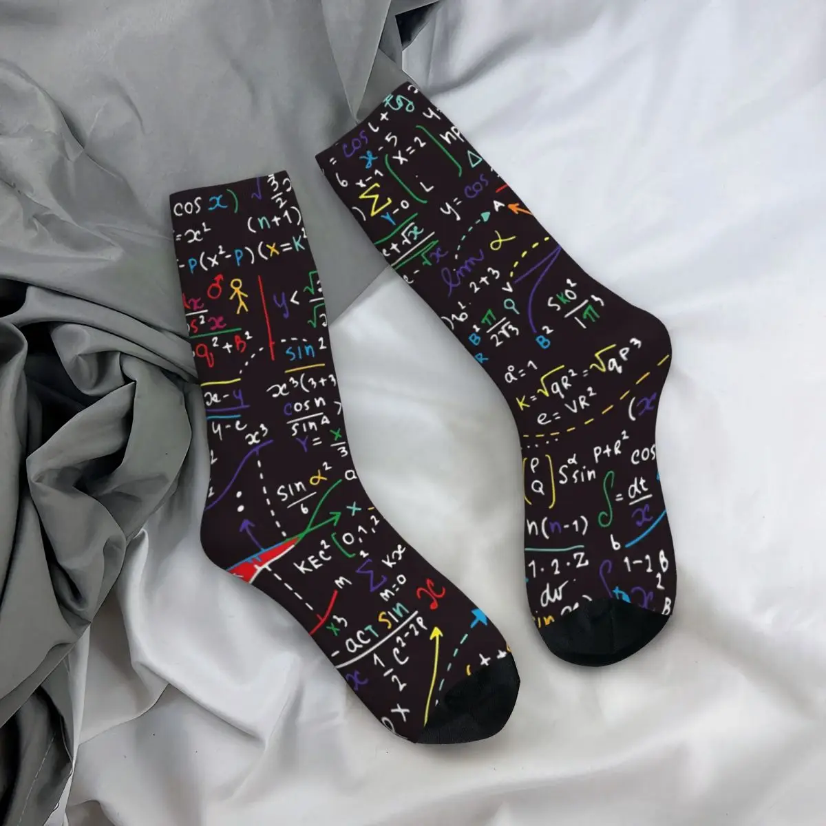 Colorful Math Design Adult Socks Unisex socks,men Socks women Socks