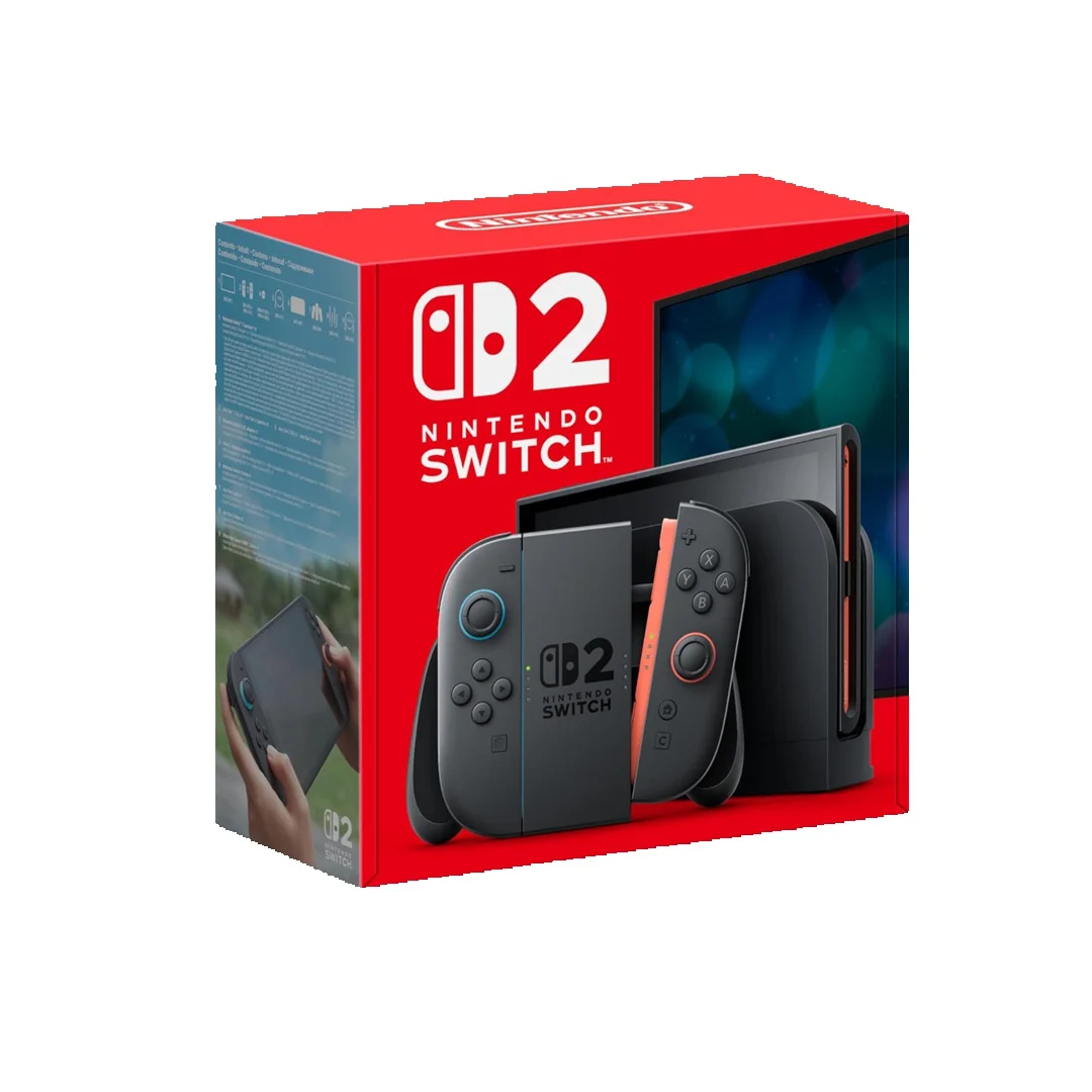 Console Nintendo Switch 2 avec 2 manettes Joy-Con, écran tactile de 7,9 pouces, stockage interne de 256 Go, TV, table, portable, 3 modes de jeu
