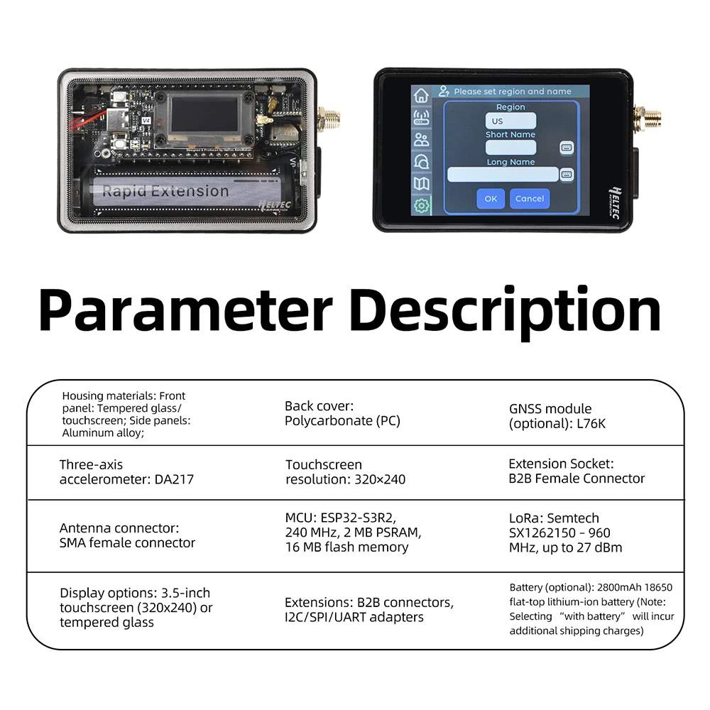 

Комплект расширения WiFi LoRa 32 V4: плата разработки ESP32-S3R2 с OLED-экраном, энергоэффективный IoT-комплект для узлов Meshtastic