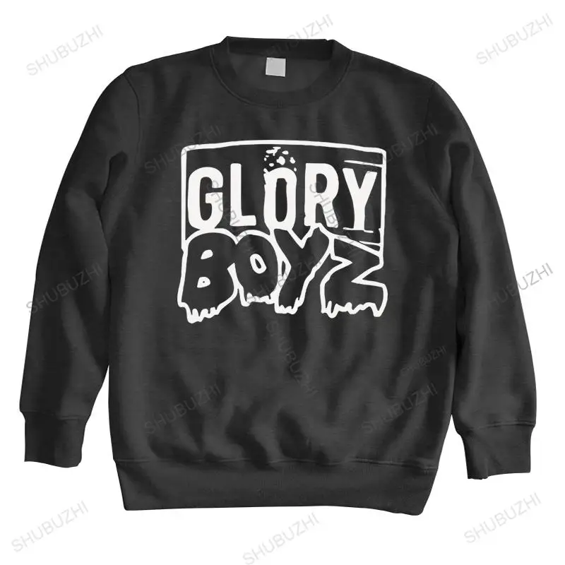 male O-neck fashion hoodies cotton Vintage print sweatshirt GLORY BOYZ HIP HOP RAP MUSIC bigger size unisex brand funny hoody