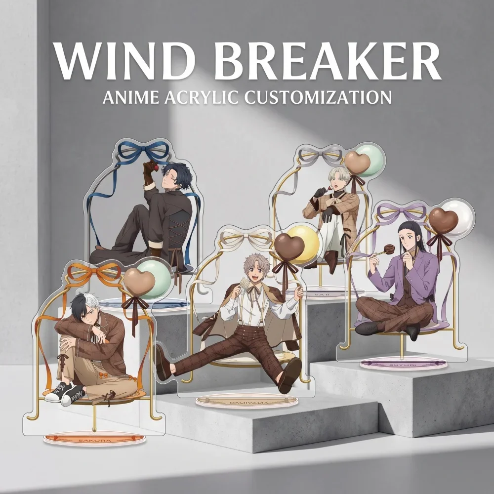 Wind Breaker Acrylic Stand Keychain Hajime Umemiya Ren Kaji Toma Hiragi Kyotaro Double Sided Anime Desktop Bag Charm Fan Gift