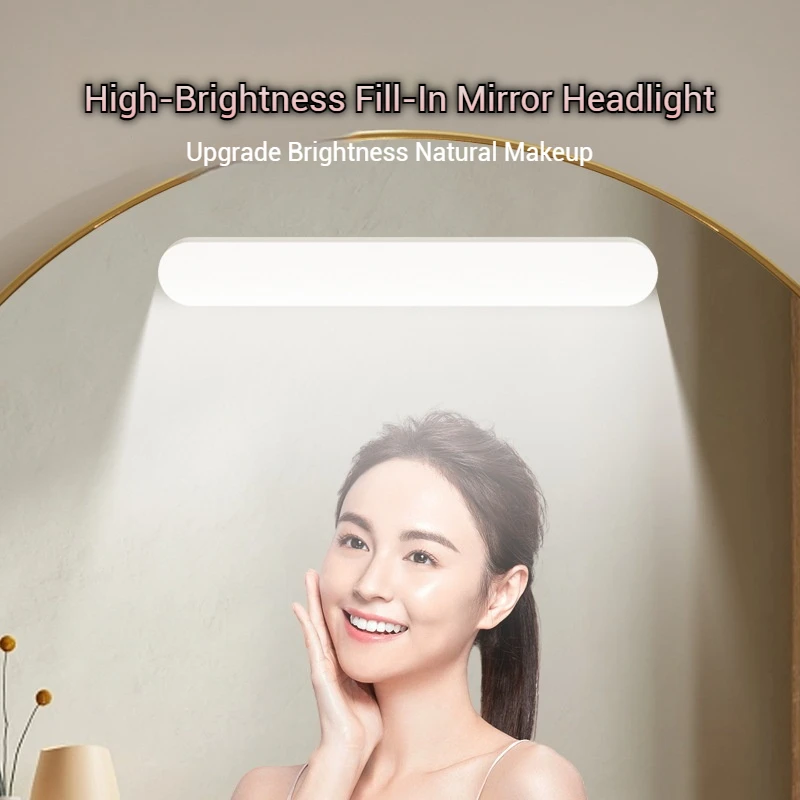 

LED Makeup Mirror Lights USB 5V Rechargeable Touch Switch Vanity Lamps Eye Protection Hanging Magnetic Desk Lamp Book Light