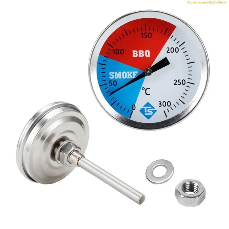 37ME Stainless Steel Thermometer Waterproof 300 ℃ Kitchen Turkey BBQ Processing