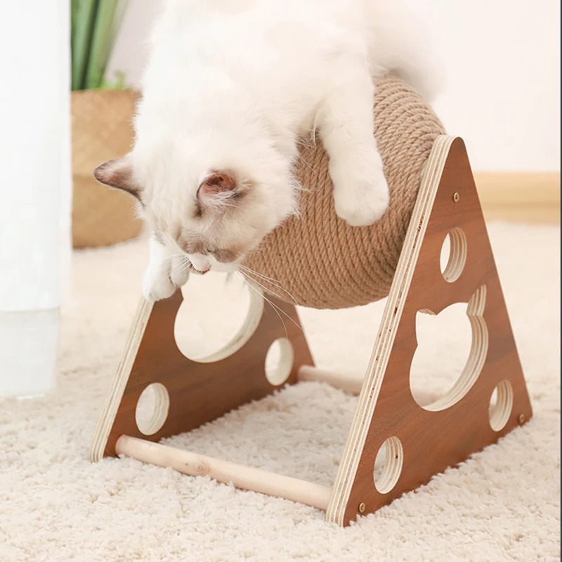 

Cat Scratching Ball Toy Kitten Sisal Rope Ball Board Grinding Paws Toys Wear-resistant Cats Scratcher Pet Furniture supplies