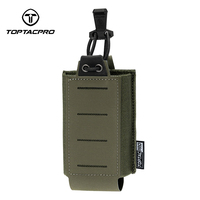 TOPTACPRO Tactical M4 Mag Pouch MOLLE Single Mag Carrier Laser Cut 556mm Hunting 8527