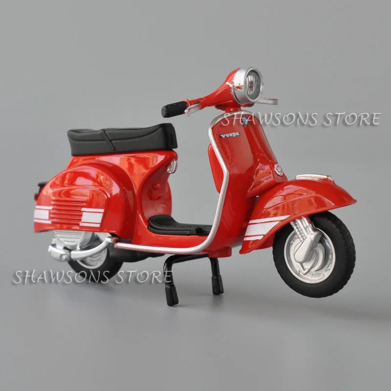 

1:18 Scale Diecast Motorcycle Model Toy 1976 Vespa 200 Rally Miniature Replica Collectible