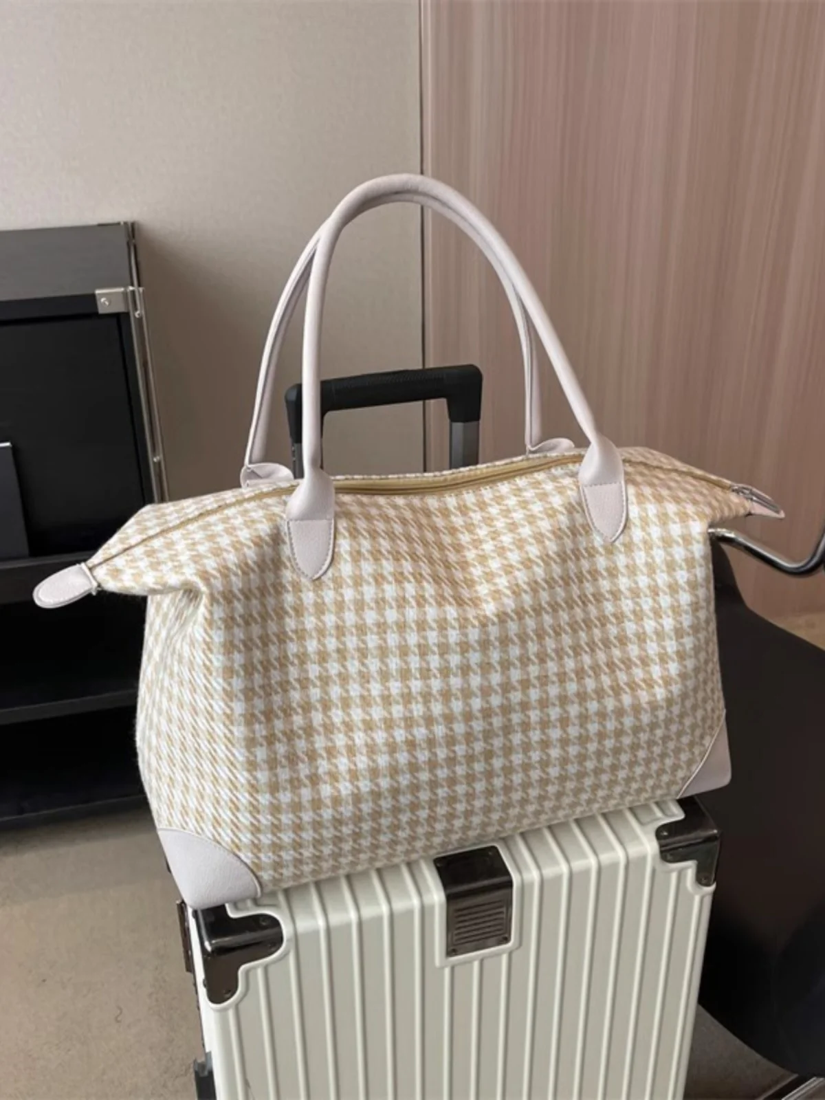 borsa-da-viaggio-di-grande-capacita-per-pendolari-borsa-da-palestra-per-donne-borsa-per-bagagli-borsa-per-brevi-viaggi-likejon-in-tela-a-tinta-unita-stile-coreano