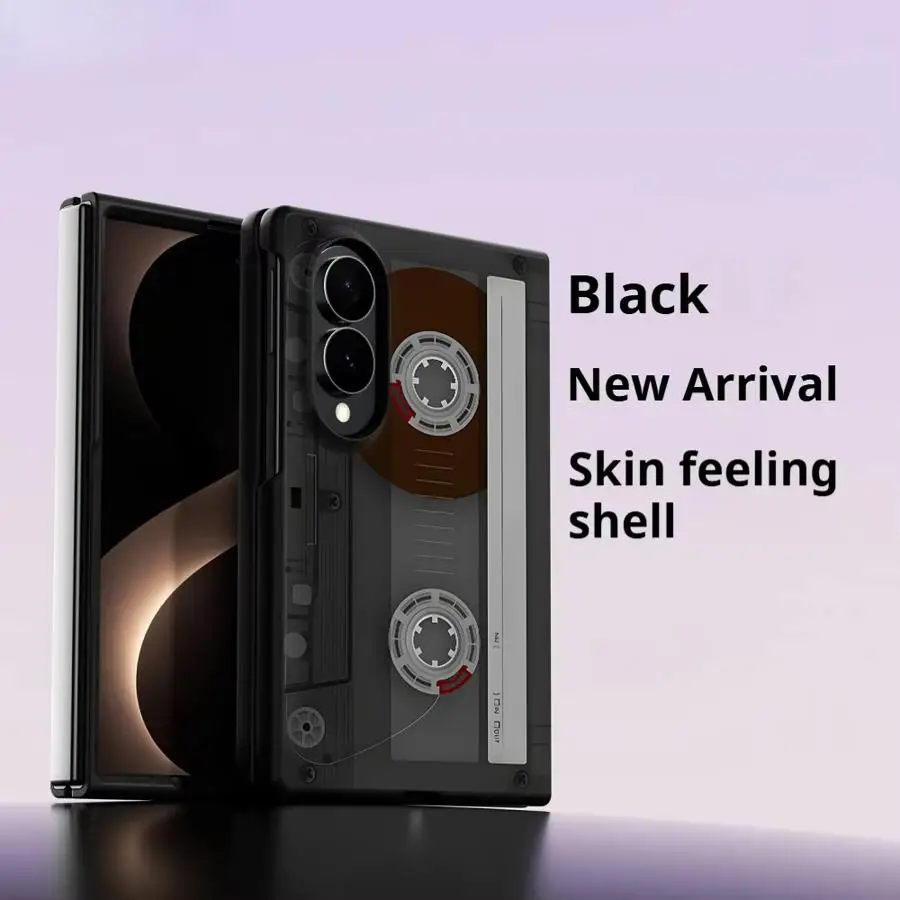 Case for Samsung Galaxy ZFold8 ZFold Wide Z Fold 8 Z Fold8 Wide Luxury Phone Cover Stylish Cassette Tape Pattern