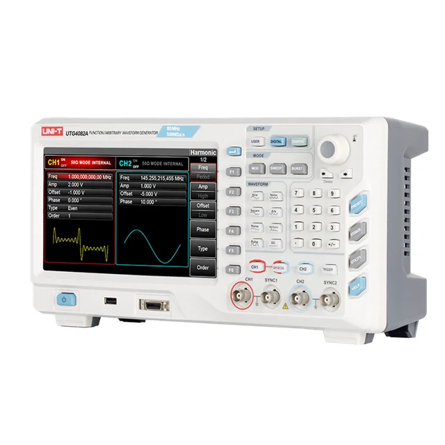 UTG4082A function / arbitrary waveform generator 80MHz sine wave output function generator