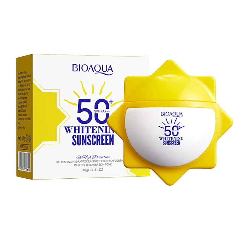 

BIOAQUA SPF 50+ Sunscreen For Face Body Neck Solar Blocker UV Protection Moisturizing Brightening Sun Cream Solar Protector