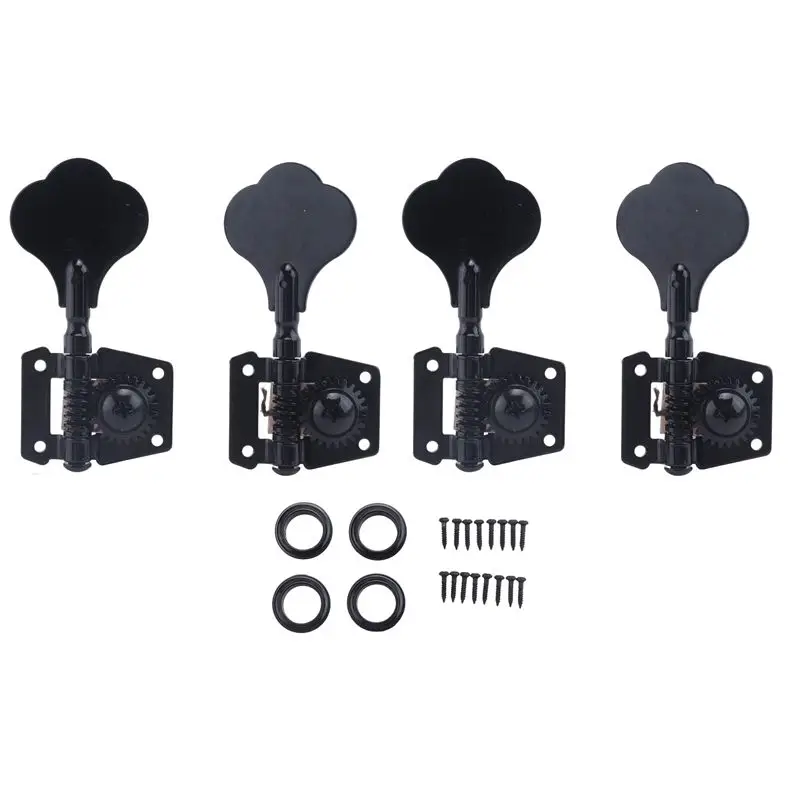 CGDS-4Pcs Guitar Tuning Pegs Electric Bass Tuner Peg Guitar Open Gear Tuning Pegs Machine Heads For Fender Jazz Bass Guitar