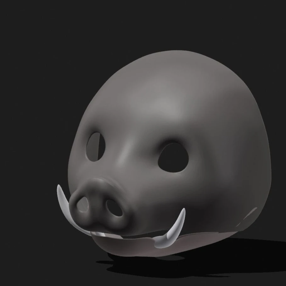 

Новая базовая маска Kemono, реалистичная подвижная челюсть, костюм зверя, свинья, череп, аксессуары «сделай сам», подарок, шарнирные винты, клыки